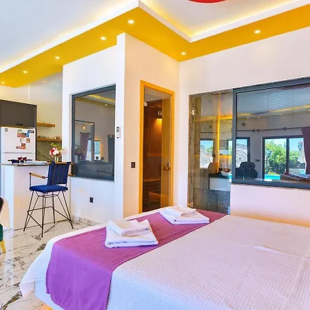 Villa üzümlü 1 Bedroom Secluded With Private Pool Hot Tub Kalkan